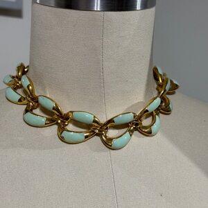 Misho Women's Juicy 22K-Gold-Plated & Enamel Choker - Blue One-Size